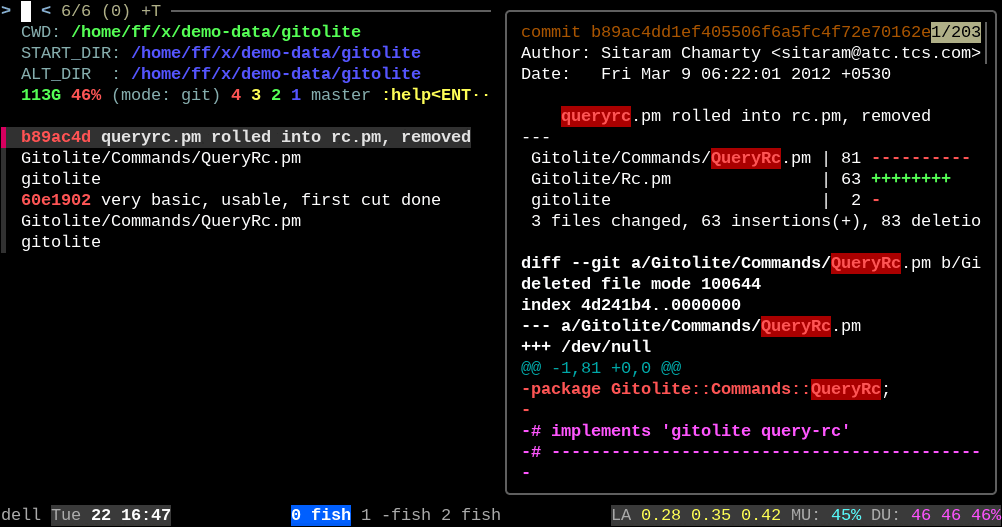 “git log -G”